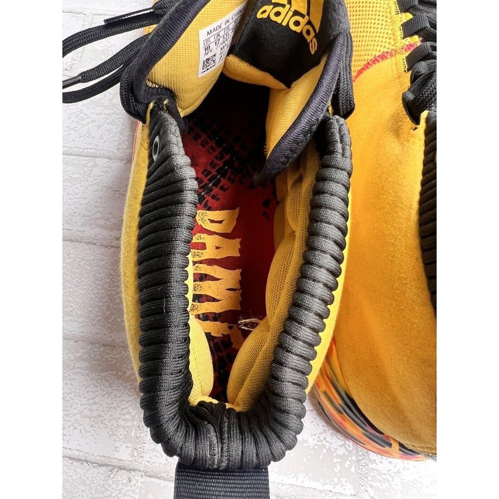 Adidas Dame 5 Dame Goose Bold Gold/Shock Red/Core Black BB9315 size 18 Big Tall - Picture 7 of 11